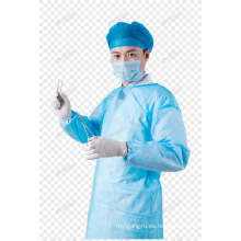 Tela no tejida de PP azul y blanca con película de PE 45GSM 55GSM para bata de aislamiento desechable protectora Cubierta de traje general